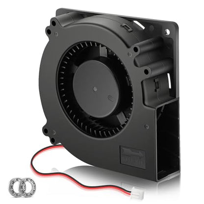 120mm x 32mm 24V DC Brushless Radial Centrifugal Blower Fan 2Pin Ball Bearing High Speed for DIY Cooling Ventilation Exhaust, Inflatable Fan Replacement Project - style: 24V 2PIN