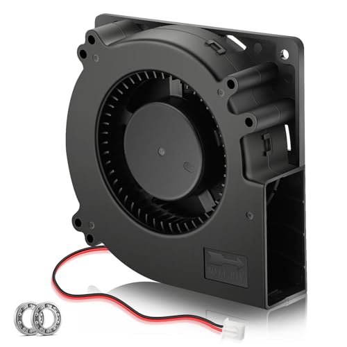 120mm x 32mm 24V DC Brushless Radial Centrifugal Blower Fan 2Pin Ball Bearing High Speed for DIY Cooling Ventilation Exhaust, Inflatable Fan Replacement Project - style: 24V 2PIN
