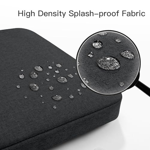 360° Protective Laptop Sleeve for 14 inch MacBook Pro M4/M3/M2/M1 Chips Pro/Max A2992 A2918 A2779 A2442 2024-2021, 13 inch Air A2681 A2337 Pro A2686 A2338, Splash-Resistant Case Bag, Black - color: Black, size: 13.3-14 inch