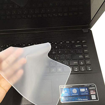 2 Sheets/lot Waterproof Laptop Keyboard Protective Film Laptop Keyboard Cover Notebook Keyboard Cover Dustproof Film Silicone,15 Inch to 17 Inch