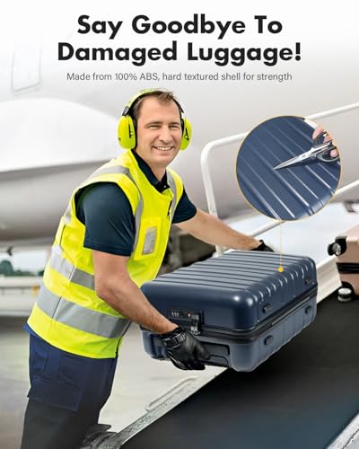 Lekesky 16 Inch Underseat Carry On Luggage Airline Approved, A-Blue | Durable ABS, Small Underseat Carry-on Luggage with TSA Lock Spinner Wheels, Personal Item Luggage Removable Wheels for Travel - color: A-Blue, size: 16 Inch