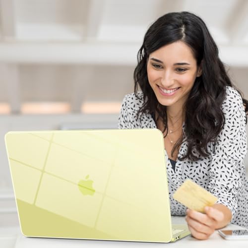 AKIT Compatible with MacBook Neo 13 inch Case 2026 Release Model A3404 with A18 Pro Chip, [Ultra-Thin] Hard Shell Case&Keyboard Cover&Screen Protector for New MacBook Neo 13 inch, Crystal Citrus - color: Crystal Citrus