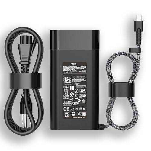 110W 100W USB C Charger Compatible with HP ZBook Firefly 16 G9 G10 G11 Spectre Fold 17 x360 EliteBook 865 G9 860 G10 Laptop