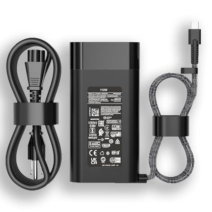 110W 100W USB C Charger Compatible with HP ZBook Firefly 16 G9 G10 G11 Spectre Fold 17 x360 EliteBook 865 G9 860 G10 Laptop