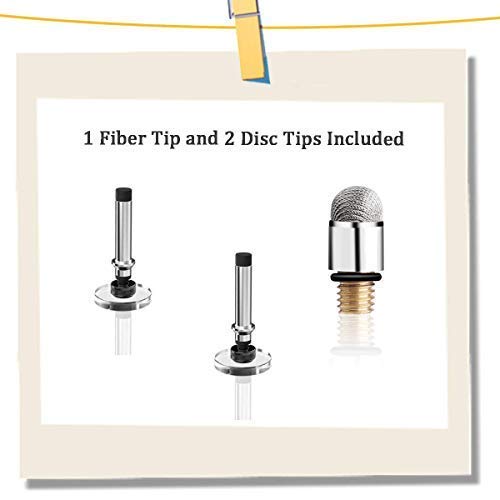 Mixoo Capacitive Stylus Pen, Disc & Fiber Tip 2 in 1 Series, High Sensitivity and Precision, Universal for ipad, iPhone, Tablets and Other Touch Screens, Model: Rose Gold - color: Rose Gold