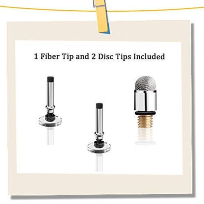 Mixoo Capacitive Stylus Pen, Disc & Fiber Tip 2 in 1 Series, High Sensitivity and Precision, Universal for ipad, iPhone, Tablets and Other Touch Screens, Model: Rose Gold - color: Rose Gold