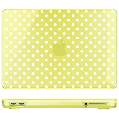 May Chen Compatible with MacBook Neo 13 inch Case 2026 Model A3404, Plastic Hard Shell,Keyboard Cover,Screen Protector,Dust Plug, for MacBook Neo 13" with A18 Pro Chip, Citrus Polka dot - color: Citrus Polka dot