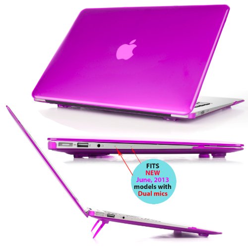 mCover Case Compatible for 2010~2019 13.3" Apple MacBook Air A1369 A1466 (Without Retina Display) Laptop Computer ONLY (NOT Fitting Other MacBook Models) - Purple - color: Purple