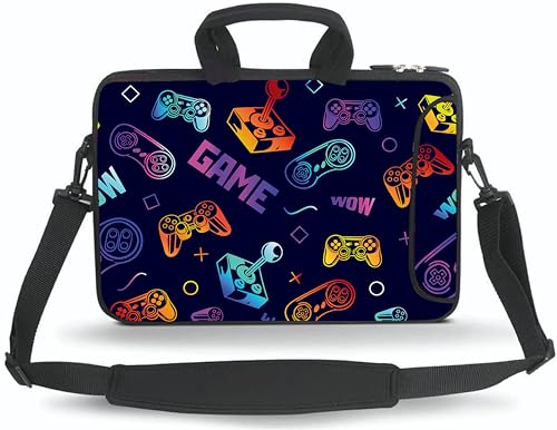 11 11.6 12 12.5 13 inches Case Laptop/Chromebook/Ultrabook/Notebook PC Messenger Bag Tablet Travel Case Neoprene Handle Sleeve with Shoulder Strap(GAME) - color: Game, size: 11-13.3 inch