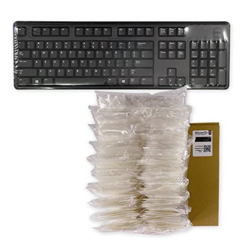 Universal KeyboardCap. Fully Covered Flat Style 0.025mm Waterproof Anti-Dust Desktop Keyboard Cover with Numeric Hospital/Dentist Use (0.025mm [100 Pack]) - size: 0.025mm [100 Pack]