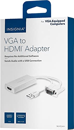 INSIGNIA VGA to HDMI Adapter - Model: NS-PCAVH - style: VGA to HDMi Adapter