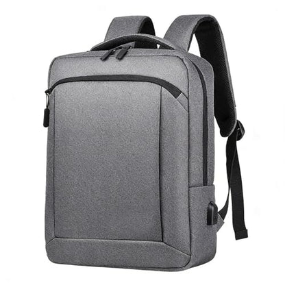 LINGYUE Waterproof Business Laptop Backpack With USB Charging Port, Durable Travel For Men & Women, Anti-Scratch Computer Bag Fits 15.6 Inch Notebook For Work, School(Dark Gray,Air Cushion)