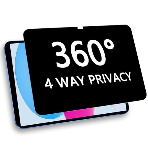 360° Privacy Screen Protector for iPad A16 11th/10th Generation | (11 Inch 2025/10.9 Inch 2022); Privacy Filter Screen Protector Anti Blue Light Anti-Spy - color: iPad (A16) 11th/10th Gen.(2025/2022)