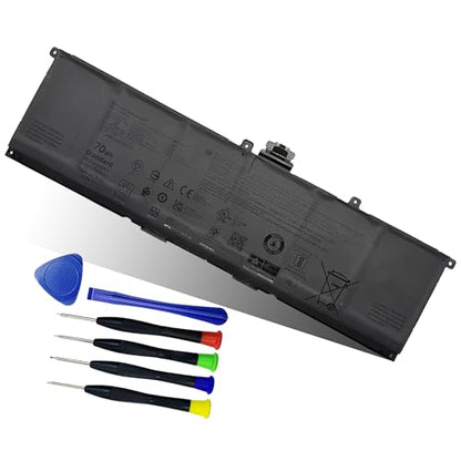 70Wh GT83D Battery for Dell XPS 14 9440 Laptop - Compatible with Part Numbers 7T7DY & N80X2 - size: 11.02*3.19*0.23 inch GT83D