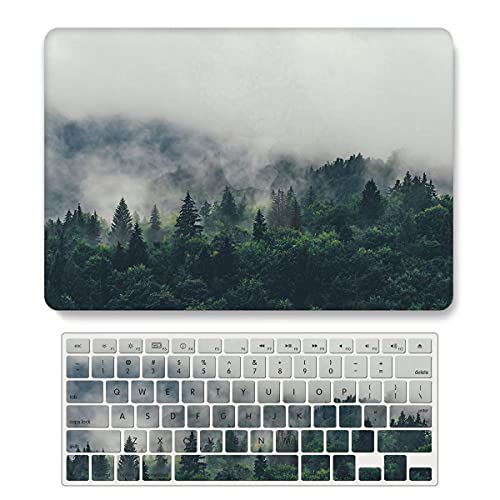 Protective Case Compatible with MacBook Pro 13 inch with CD-ROM Model: A1278(Old Version 2012/2011/2010/2009/2008), Plastic Hard Shell Case Cover & Keyboard Cover Skin - Forest - color: Forest, size: A1278(Pro 13 w/CD-ROM 2008-2012)