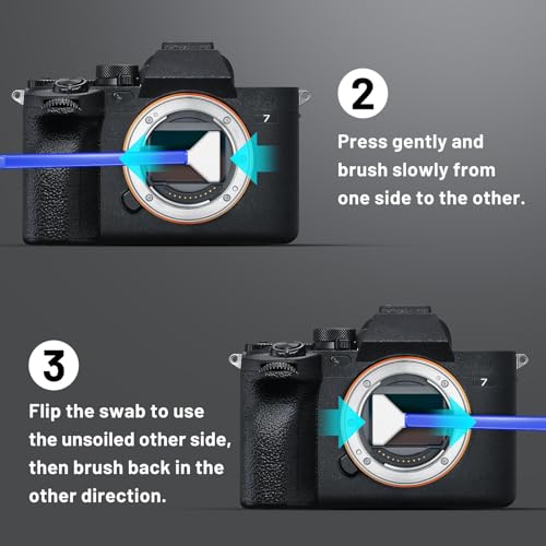 Camera Lens Cleaning Kit with Pro 10x Sensor Swabs, Sensor Cleaner, Compatible with Canon, Nikon, Sony mirrorless DSLR Camera (Enhanced Version)