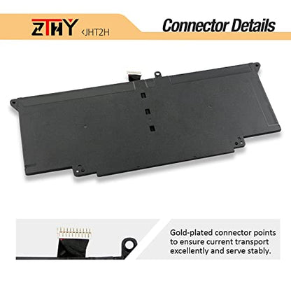 ZTHY 52Wh JHT2H Laptop Battery Replacement for Dell Latitude 7310 7410 | Latitude 7410 Chromebook Enterprise P33S P33S001 P34S P34S001 35J09 0WY9MP 04V5X2 HRGYV 0HRGYV 4V5X2 09YYF 7.6V 6500mAh 4Cell