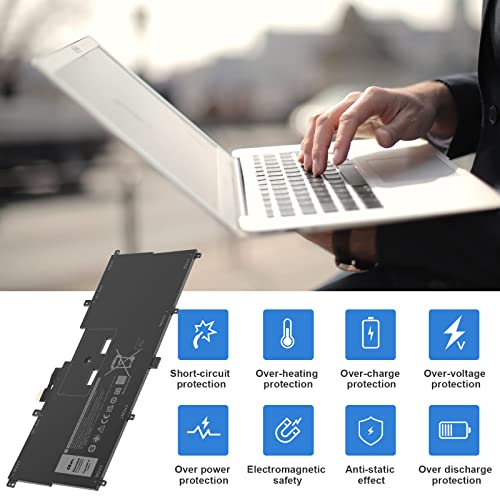 Fancy Buying NNF1C Laptop Battery for Dell XPS 13 2 in 1 9365 XPS 13 9365 2-in-1 2017 XPS 13-9365-D1605TS D1805TS D2805TS D3605TS D3805TS D4605TS Series P71G P71G001 HMPFH 0NNF1C NP0V3 0HMPFH - size: 11*4.8*0.17inch