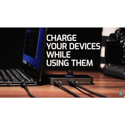 OWC Thunderbolt Hub 5-Port Connectivity Solution | Up to 60W PD - 3x Thunderbolt 40Gb/s device ports - USB-A 10Gb/s - Up to one 8K or two 4K displays - Mac, PC, iPad, & more - style: Thunderbolt 4