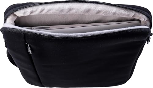 Case-it Padded Laptop Sleeve | Fits 13-Inch | LAP-514-NEO Black | Neoprene, Carry Handle, External Zipper Pocket, Laptop Protector, School & Office - color: LAP-514-NEO-BLACK, size: 1 Pack