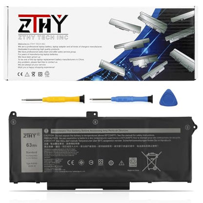 ZTHY RJ40G 4-Cell 63Wh Laptop Battery Replacement for Dell Latitude 14 5420 | Latitude 15 5520 Precision 15 3560 Battery P137G P104F P104F001 P104F002 075X16 1K2CF WY9DX 0WK3F1 0M3KCN 005R42 M033W 15.2V