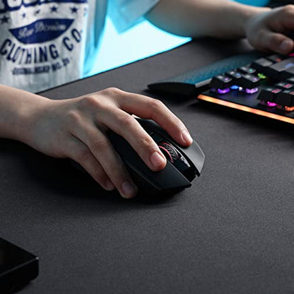 Redragon M656 Wireless Gaming Mouse, 4000 DPI & Programmable | 5 DPI Levels, 7 Macro Buttons, Red LED Backlit & Pro Software/Drive Supported, for PC/Mac/Laptop - style: 2.4G Wireless