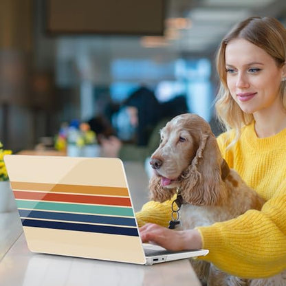Batianda Case for Microsoft Surface Laptop 13 inch 2025 2026, Retro Stripes | Fits Model 2095, Artistic Patterns Ultra-Slim Lightweight Scratch-Resistant Hard Shell with Professional Protection - color: Stripe