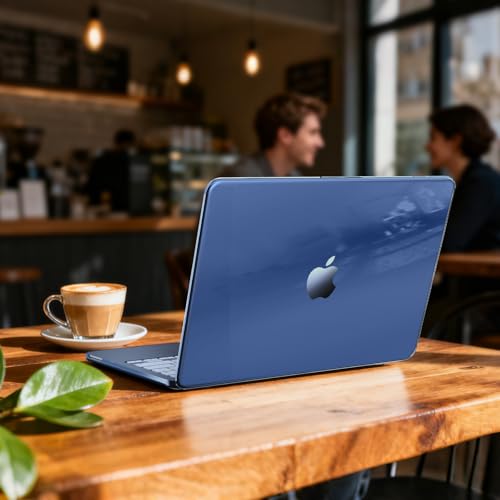 B BELK for MacBook Neo Case 13 inch 2026 Release A3404, Crystal Indigo | Scratch Resistant Protective Hard Shell for Mac Neo Case with Keyboard Cover & Screen Protector, Lightweight, Easy Snap-On - color: Crystal Indigo