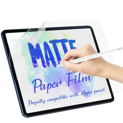 2 PACK Paper Screen Protector for iPad Pro 12.9-Inch (2022/2021/2020/2018), Matte Anti Glare Blue Light Premium PET Film Feel Paper iPad Screen Shield, High Touch Sensitivity - size: iPad 12.9 inch