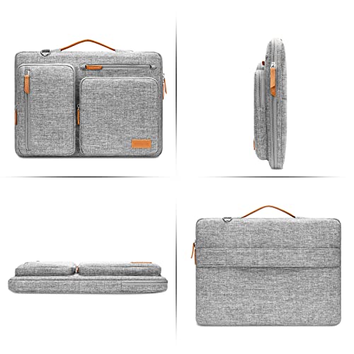 MOSISO 360 Protective Laptop Shoulder Bag, 13 inch Computer Bags | Compatible with MacBook Neo 13 inch 2026/Air M5 M4 M3 M2 M1/Pro 13 2026, Side Open Messenger Bag with 4 Zipper Pockets, Gray - color: Gray, size: 13 inch