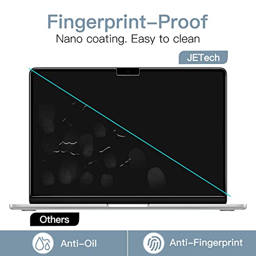 JETech Screen Protector for MacBook Air 13 Inch (M2-M5, 2022-2026), Anti-Glare PET Matte Film, Anti-Fingerprint, 2-Pack - size: MacBook Air 13 Inch (2022-2026)