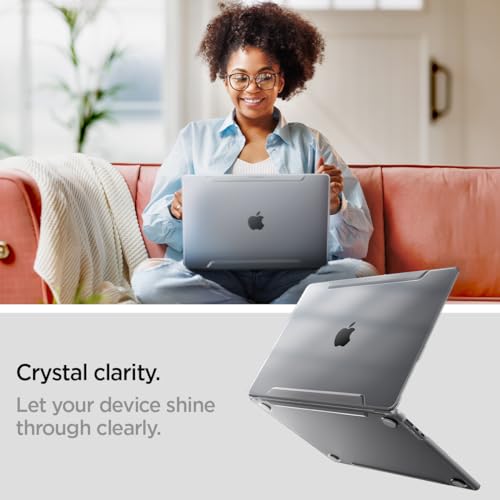 Spigen for MacBook Air 15 inch Case M5 (2026), MacBook Air 15 inch M4/M3/M2 (2025-2022), Thin Fit, Air Skin Transparent Protective Hard Shell Case Cover, A3448 A3241 A3114 A2941, Crystal Clear - color: Crystal Clear, size: MacBook Air 15" M5/M4/M3/M2 (202