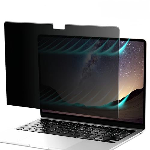 Privacy Screen for Macbook Air 13.6/13 Inch (2022-2026, M2, M3, M4, M5), Removable Matte Anti Glare Blue Light Protector Private Security Filter for 13.6 inch Mac Laptop Computer, 1-Pack