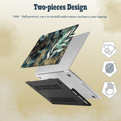 Laptop Shell for MacBook Air 11 inch Case 2015 2014 2013 2012 2011 2010 Release Model A1465 A1370,Air 11.6" Snap on Protective Laptop Hard Case & Keyboard Cover,Green Plant - color: Green Plant, size: Air 11" 2010-2015(A1370/A1465)