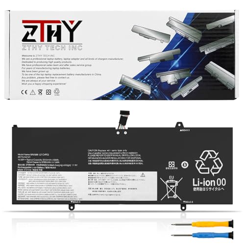 L21C4PE2 L21M4PE2 Laptop Battery for Lenovo Yoga 6 13ALC7 13ABR8 Series | L21D4PE1 L21L4PE2 SB11F29412 5B11F29411 SB11F29410 5B11F29414 SB11F29418 5B11F29421 41CP5/44/121 15.52V 59Wh - size: 10.35*4.05*0.19 inch L21C4PE2