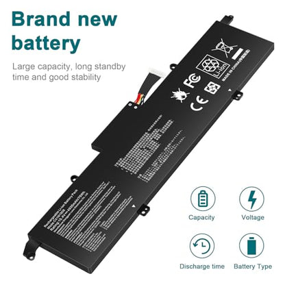 Futurebatt C41N1908 Battery Replacement for Asus ROG Zephyrus G14 GA401II GA401IV GA401IH GA401IU GA401IV GA401IV-BR9N6 GA401Q GA401QH GA401QM - size: C41N1908 14.17*4.33*1.02in