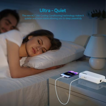 BESTEK 220V to 110V Converter with USB-C 35W, US to Europe Power Converter | with AU/EU/UK/India/South Africa Plug Adapter - color: Pearl White
