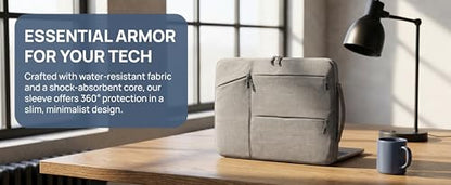 Laptop Office Bag Polyester Case Sleeve for Mate Book Think pad Office Bag-Gray - color: Gray