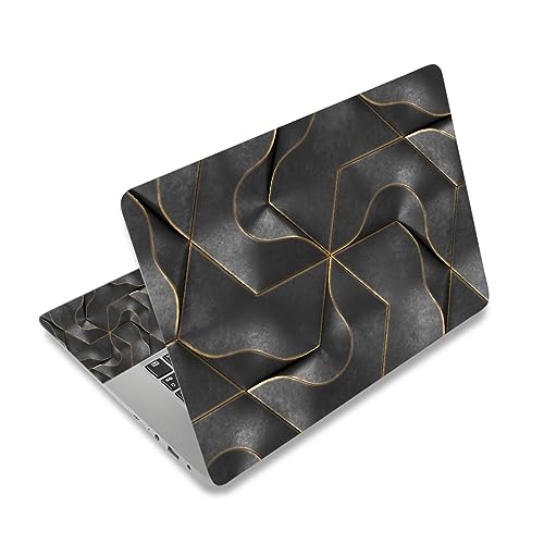 12.1 13 13.3 14 15 15.4 15.6 Inches Personalized Laptop Vinyl Skin Sticker Decal Universal Netbook Skin Sticker Reusable Notebook PC Art Decal Protector Cover Case (Black) - color: Black