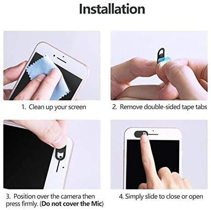 Webcam Cover Slide,Ultra Thin (0.03in) Web Camera Cover for Laptop, Desktop, PC, Macboook Pro, iMac, Mac Mini, Computer, Smartphone, Protect Your Privacy and Securtiy by Emoonland (3 Pack) (6Pack)
