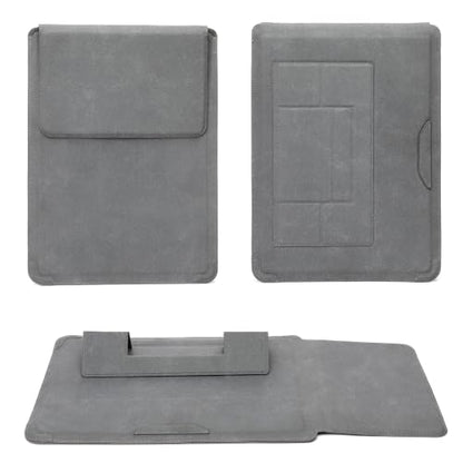 16 Inch Laptop Sleeve Case with Stand Compatible with for MacBook Pro/MacBook Air/ThinkPad X1/Dell XPS/Lenovo Yoga/HP Pavilion/ASUS Zenbook/LG Gram 15" 15.3" 15.6" Laptops Chromebooks - color: Matte Grey, size: 15-16 Inch