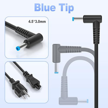 65W Laptop Charger Compatible with HP EliteBook Charger 840 850 845 830 820 G3/G8/G5/G6/G7/G4,ProBook Charger 640 650 745 735 725 755 445 450 430 440 446 455 470 with Power Cord