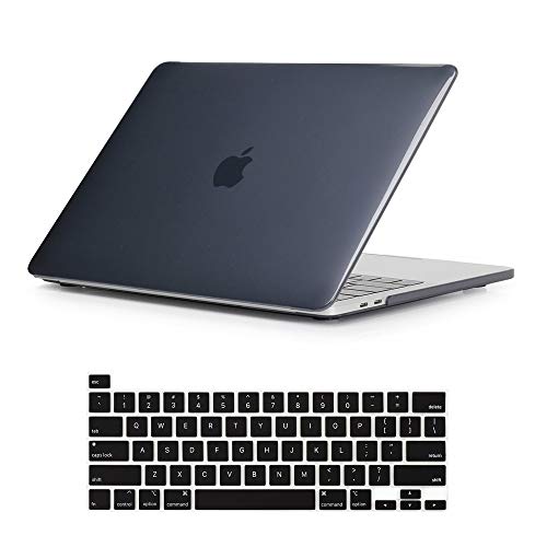 Se7enline for MacBook Pro 13 inch Case M2/M1 2026-2020 A2338,Crystal Black | Hard Shell Laptop Case Washable Keyboard Cover Skin Anti-Scratch Anti-Drop Heat Dissipation Full Port Access Slim Lightweight - color: Crystal Black