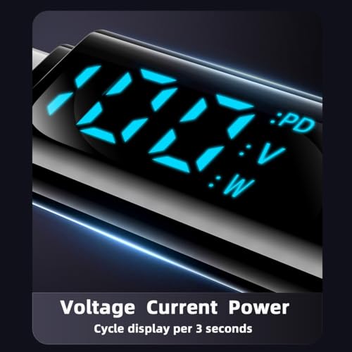 USB C to DC Adapter,USB C Female to DC 3.0x1.1mm Barrel Jack Plug PD 100W Laptop Fast Charging Adapter with Wattage Display - style: 3.0x1.1mm