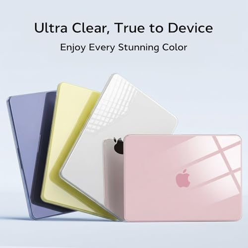 B BELK for MacBook Neo 13 Inch Case 2026 Model A3404, Crystal Clear | Scratch-Resistant, Protective Crystal Hard Shell Cover, 2 Keyboard Covers, Screen Protector - color: A Crystal Clear