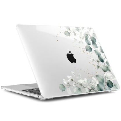 Batianda LumiArt Case for MacBook Pro 13 inch 2020 2022, Greenery Leaves | Fits Model A2338 M2 M1 A2251 A2289,1.2mm Slim Lightweight Hard Shell Cover, Scratch Resistant,4-in-1 Accessories Bundle - color: Greenery Leaves