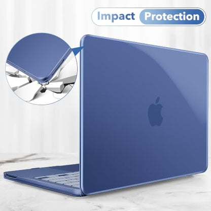 May Chen for MacBook Neo 13 inch Liquid Retina Display ((2026 Release A3404), Slim & Lightweight Protective Case with Screen Protector&Keyboard Cover&Dust Plug, Crystal Indigo - color: Crystal Indigo