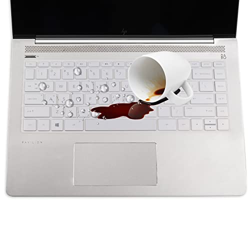 Keyboard Cover for HP Laptop 14 14-dq/dk/cf/fq 14-dq0005dx 14-dq0020nr 14-dq0051dx 14-dq5009la 14-dq5014la 14-dq0712ds 14-dq2020nr 14-dq2053cl dq2043cl 14-dq2078wm dq0080nr dq0090tg dq1043cl dq0004dx - color: Clear