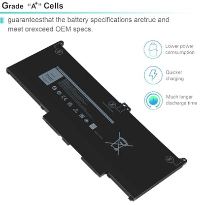 Futurebatt MXV9V Laptop Battery Replacement for Dell Latitude E5300 E5310 E7300 E7400，Latitude 5310 5300 2-in-1 Series 5VC2M 05VC2M 829MX 0829MX P96G P96G001 P97G P97G001 P97G002 P99G P99G001 P100G - size: MXV9V 10.83*5.12*0.73 in
