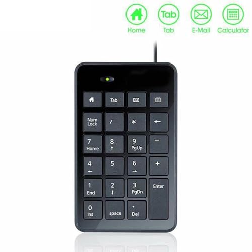 23 Wire Mechanical Numeric Keypad USB Number Pad Suitable for Finance Business Laptop Notebook Numeric Keyboard Portable Keypad